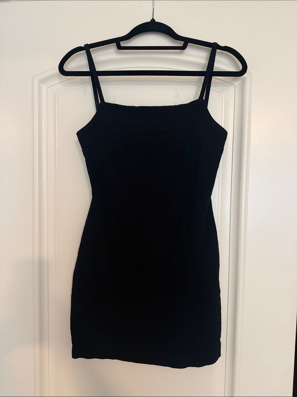 Classic Black Spaghetti-Strap Mini Dress